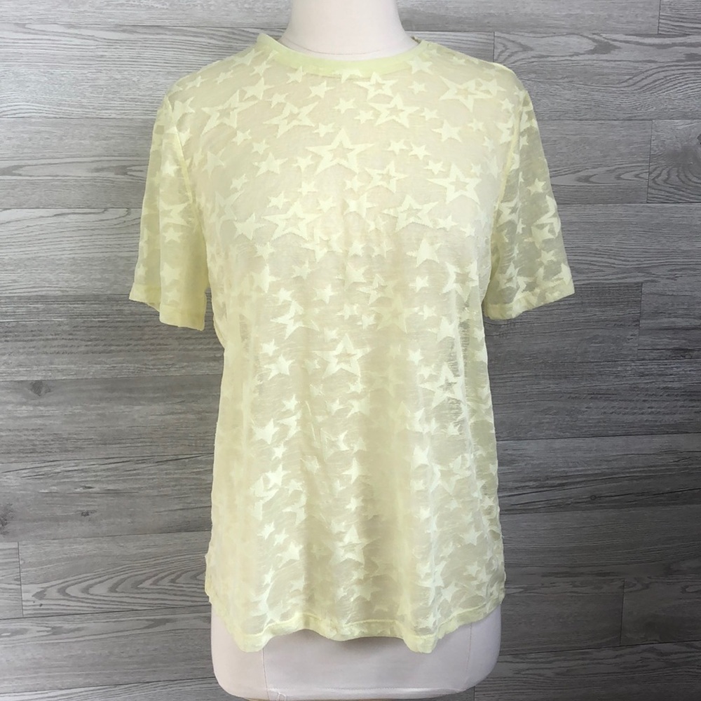 Vero Moda Sheer Short Sleeve Tee Stars